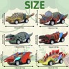 LUKIUP Dinosaur Toy Car, Pack of 6 Children's Toy Vehicle,