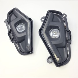 Dual Color LED Fog Driving Lights Kit Wire Switch Bezel For 2019 2020 2021 2022 2023 2024 2025 Rav4 Rav 4 White DRL Amber Signal Sequential Accessories Lamps BASE SE LE XLE XSE