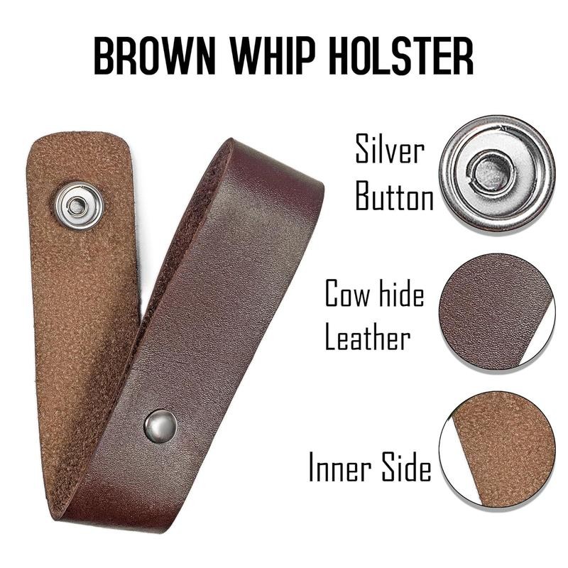 Boston Leather Whip Holster Indiana Jones Whip Holder Holster Accessories