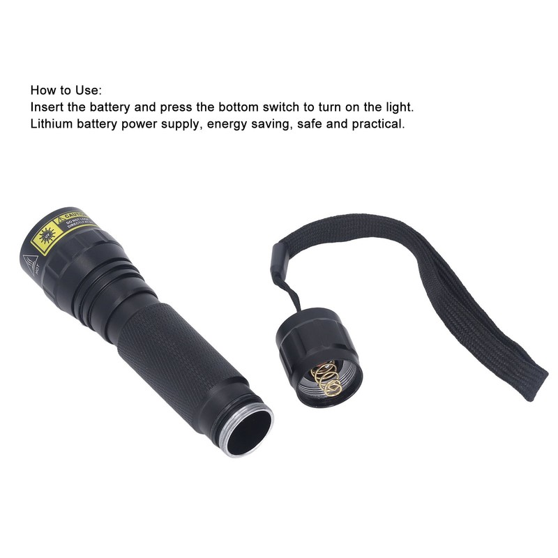UV Flashlight Curing Light Blacklight 365nm 5W Portable Inspection Tool