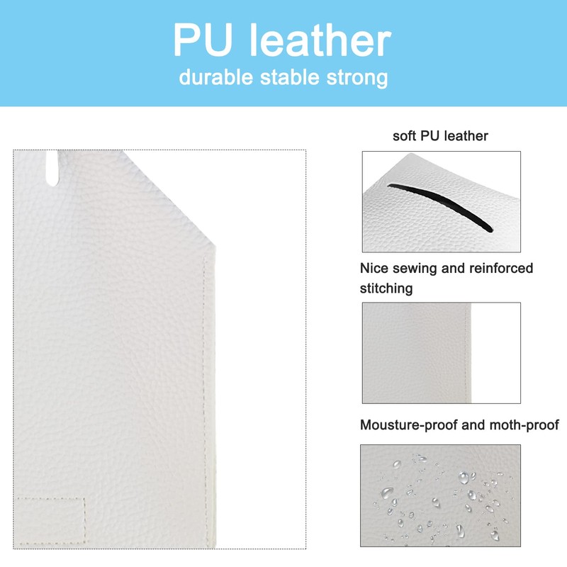 Ulife Mall Tissue Box Cover, Modern PU Leather Square Tissue