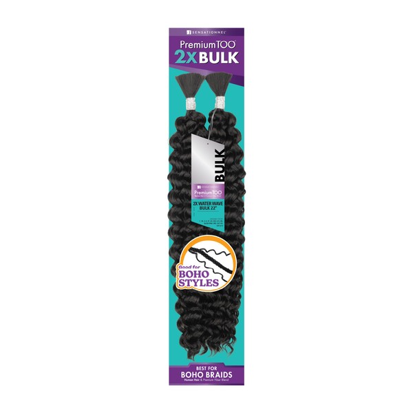 Sensationnel PremToo bulk weaving – 2x water wave human hair