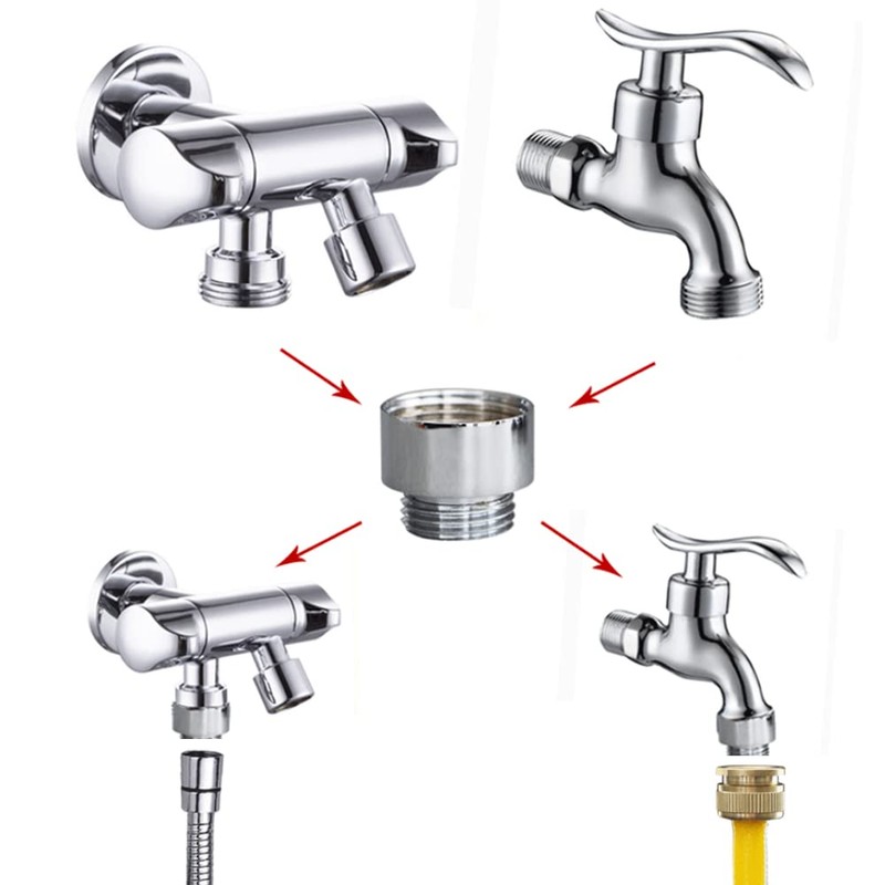 Brass Faucet Aerator Adapter for Washing Machine Dishwasher Thread Pipe