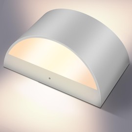 REIKOT Wall Sconces Set of Two | Modern LED Indoor Wall Lights,Up and Down Wall Mount Light,Aluminum,Hardwired,Dimmable, Warm White 3000K, 1400Lm