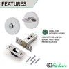 EAI Tubular Deadbolt Bathroom Kit | 64mm Case 44mm Backset