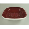 TUPPERWARE Allegra 9766 Serving Bowl with Strainer 1.33 L Red