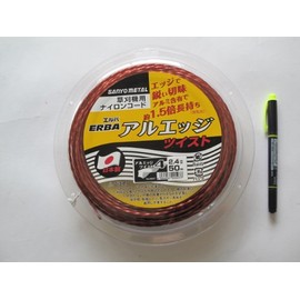 Sanyo Metal Elba Cutter Ar-Edge 4 Twist, 0.9 inch (2.4 mm) x 166.9 ft (50 m), Nylon Cord No.0507