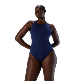 Speedo Womens Endurance+ Super Pro Solid Adult One Piece Swimsuit, Team Navy, 30 US
