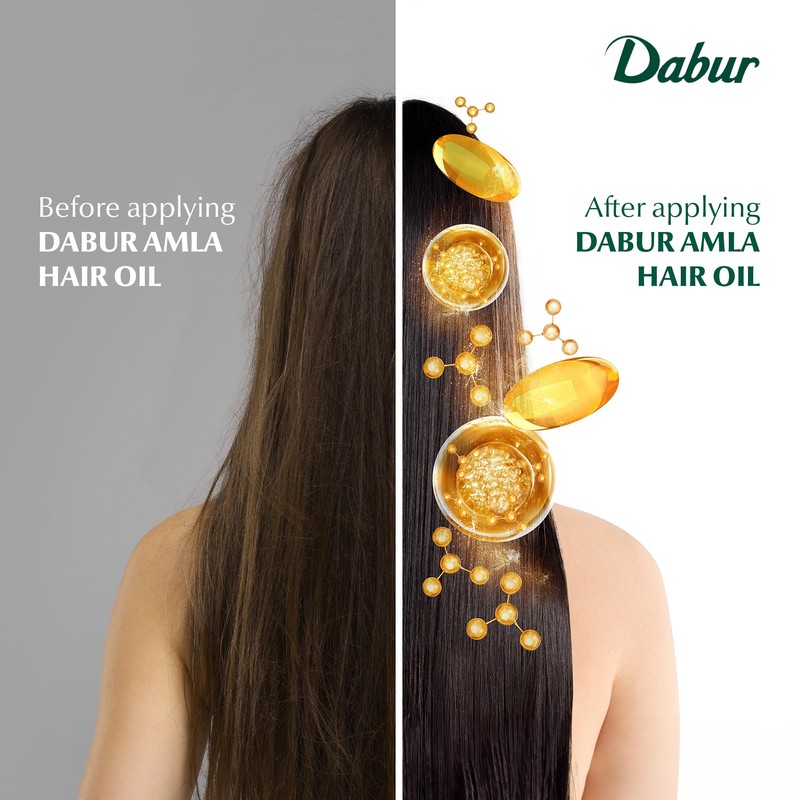 Dabur Amla Hair Oil - Nourishing Indian Oil for Men