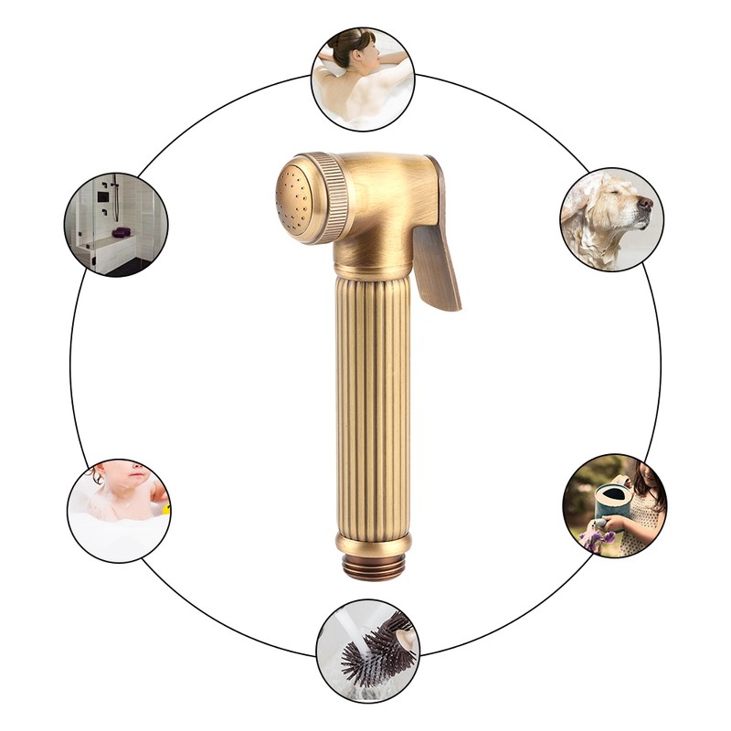 G1/2in Thread Copper Handheld Toilet Bidet Sprayer Hand Held Spray