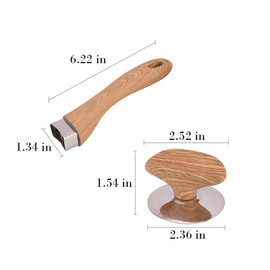 Pot Replacement Handles, Wood Pot Lid Replacement Knob And Cookware Long Handle Grip For Different Pan And Pot Lid