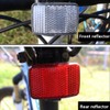 Bike Reflectors Bicycle Cycling Light Reflector Rear Front for Handlebar