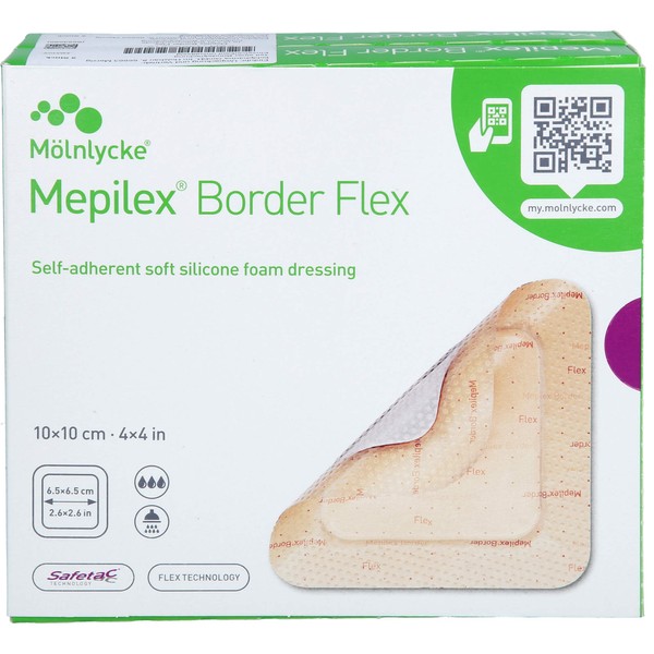 Nicht vorhanden MEPILEX Border Flex Schaumverb.haft.10x10 cm, 10 St VER