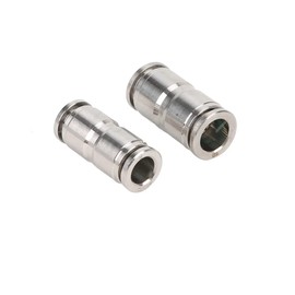 Stainless Steel 8 mm IQS Pneumatic Connector Hose Connector Compressed Air Connector Straight 8 mm VA Steel 1.4301 (304) up to 40 Bar 120 °C