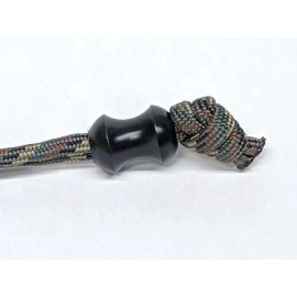 ZandCMetalworks Version 2 Medium Curvy Delrin Lanyard Bead and a Free Paracord Lanyard