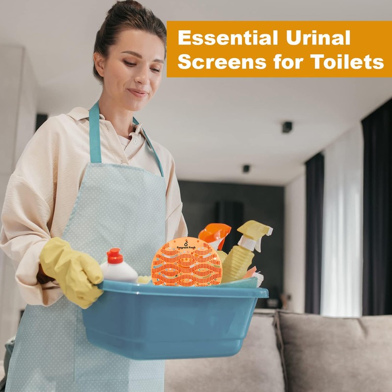 Urinal Screen Deodorizer (50Pack) Anti Splash Long Lasting Fragrance Urinal