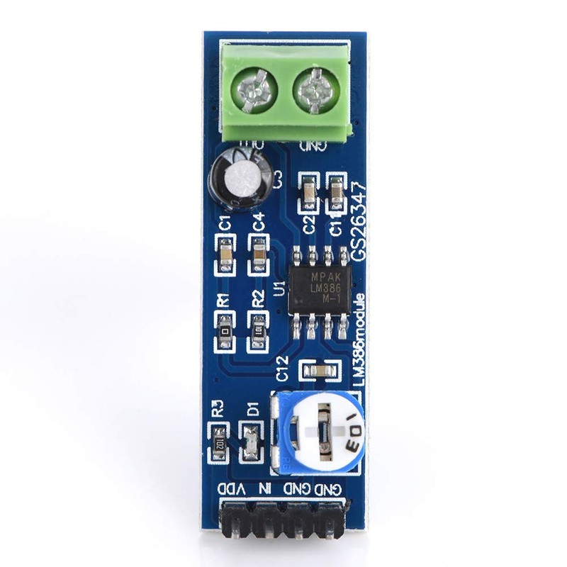 Denash Audio Amplifier Modules, Pack of 5, 200x Gain, 5V-12V,