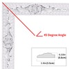NeatiEase Flexible Molding Trim Wall Trim Self Adhesive, 16.4 Feet