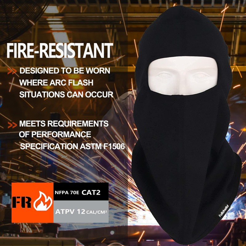 Fullsheild 12CAL FR - Pasamontañas Resistente al Fuego para soldar,