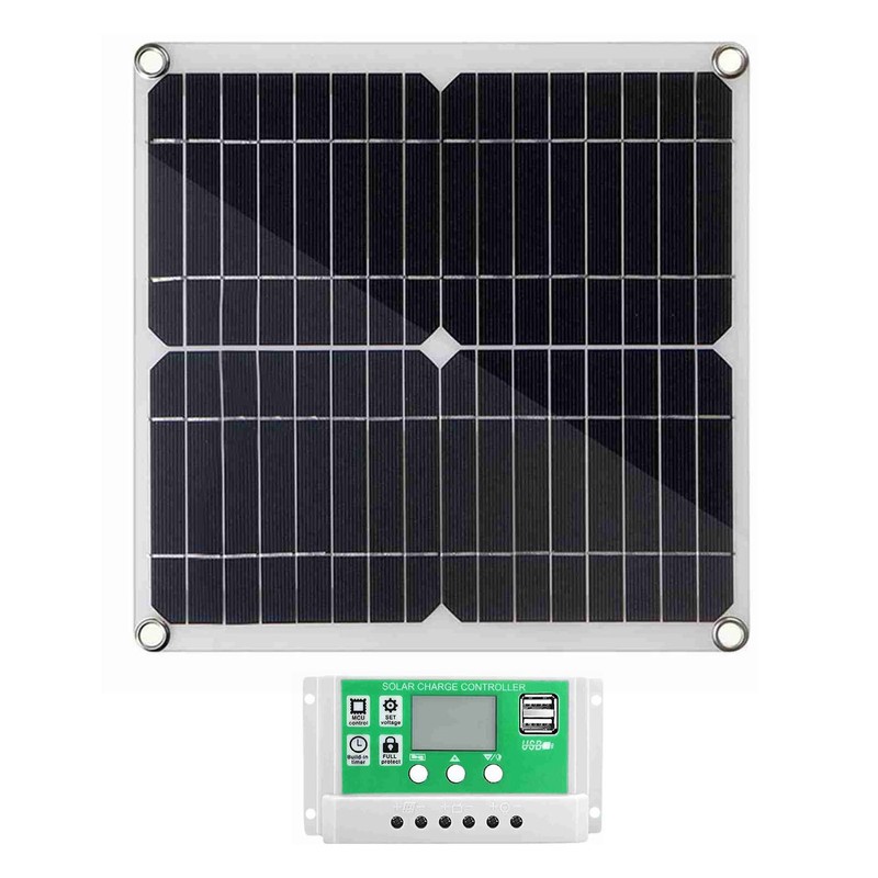20 Watt 12 Volt Solar Panel Kit Monocrystalline Solar Panel