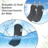 Wegreeco Reusable Soft 5 Layers 12 Pack Bamboo Charcoal Inserts