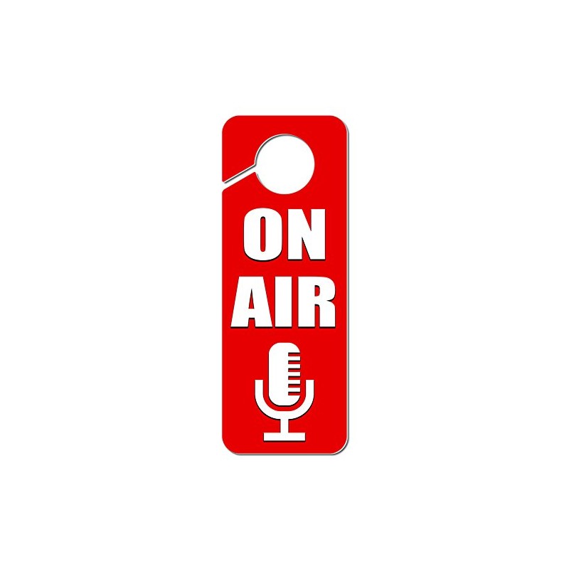 GRAPHICS & MORE On Air Microphone Recording Radio Podcast Plastic