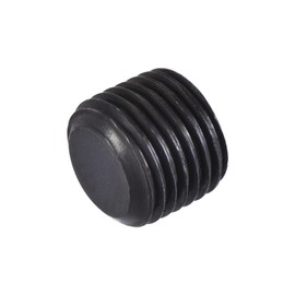 uxcell Carbon Steel Internal Hex Thread Socket Pipe Plug, M10x1.5 Male Thread Black Pipe Cap, for Garden Pipe Pneumatic Solenoid Valve, 20Pcs