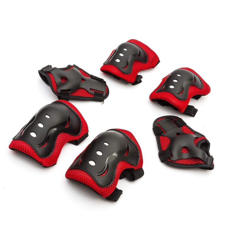 Helmet & Pads Red Universal Child Cycling