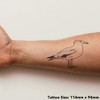 'British Seagull' Temporary Tattoo - Water Resistant, Skin-Safe, Non-Toxic Transfer