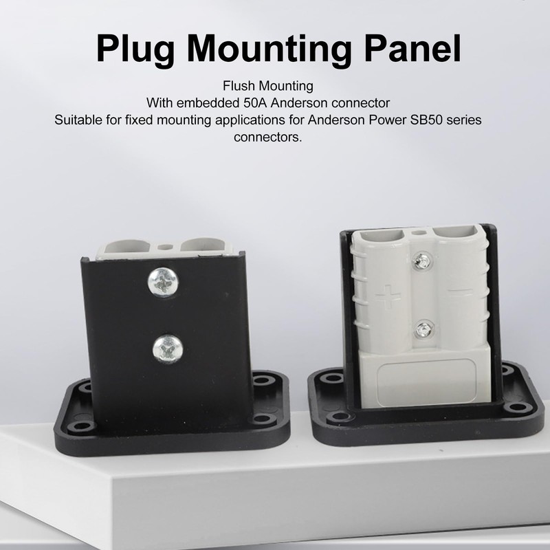 TKSE Plug Mounting Plate, Pack of 2 50a Male Board