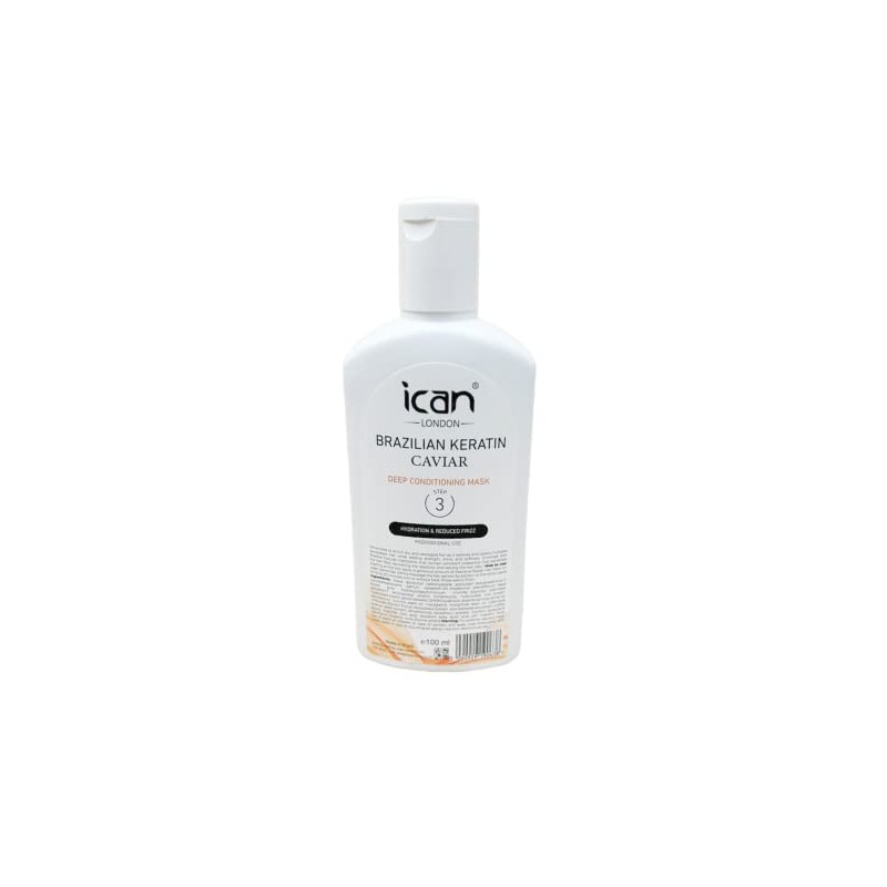 ican london Brazilian Keratin Caviar Deep Conditioning Mask Step 3-100ml