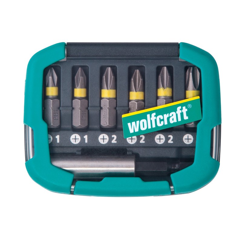 wolfcraft Bit Box Crosshead (PH 1-3), 7 Pcs. I 2976000