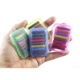 Curious Minds Busy Bags BULK - 12 Sets of Mini Crayon Case with 8 Crayons - Tiny Cute Art Supply Kids Arts and Crafts (1 Dozen)