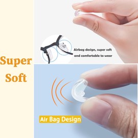 10 Pairs Teardrop Screw-in Nose Pads, Air Bag Cushion Glasses Pads, Silicone Anti-Slip Nose Pads for Eyeglass,Clear