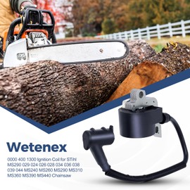 Wetenex 029 MS290 Ignition Coil for STHIL 024 026 028 029 034 036 038 044 MS240 MS260 MS290 MS310 MS360 MS390 Chainsaw Replaces 0000 400 1300