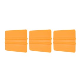 HARFINGTON 3pcs Vinyl Squeegee, 4-Inch Car Vinyl Film Scraper, Yellow, Rectangle