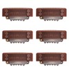 6 Pcs Stickable Wigs Clips U-Shape Snap Clips 32mm 6-Teeth