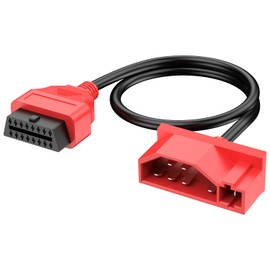Autel 7 Pin OBD1 to OBD2 Adapter Cable for Ford, 7Pin OBD1 to 16 Pin OBD2 Diagnostic Cable, Fit for Ford Vehicles with 7Pin Port, Work with Scan Tool and Code Reader