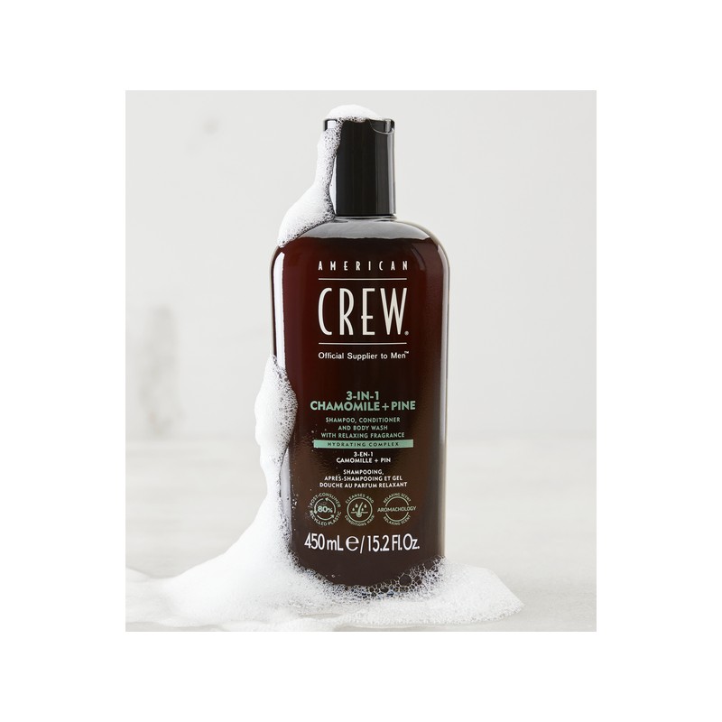 American Crew 3-In-1 Relaxing Chamomile + Pine 450ml