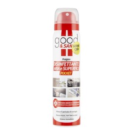 Good & Sany Disinfettante Aria e Superfici, Ambienti, Oggetti, Tessuti, Presidio Medico Chirurgico, Bianco / Rosso, Mentolo, 100 Millilitri