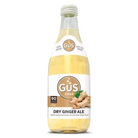 GuS Soda - Extra Dry Ginger Ale - 12 oz (6 Glass Bottles)