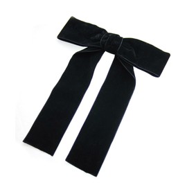 VingTAINE H7729 Hair Clip, Ribbon, Velvet, Long, Big, Beak Clip, Hair Accessory, Elegant, Adult Casual, Gift