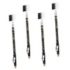 Ipetboom In-one Eyebrow Brush Comb 4pcs Makeup Pencils Black/coffee Waterproof