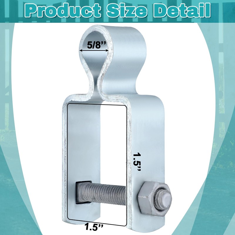 Dansydaisy 2 Pcs 1-1/2" x 1-1/2" Square Post Female Hinges