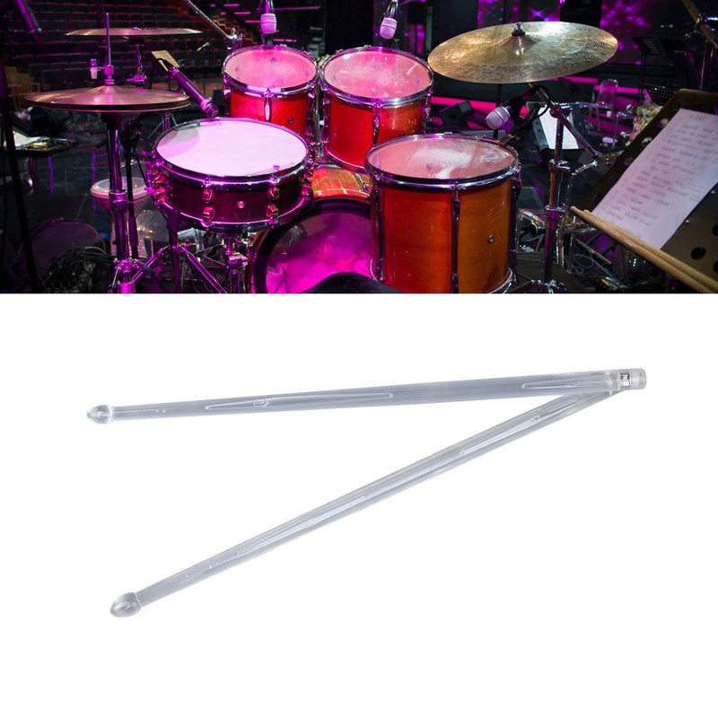 2PCS Light Up Drumstick Color Changing Glow Drumming Plastic Drumstick