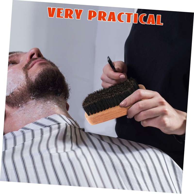 BIUDECO Pcs Wooden Beard Mustache Grooming Brush Beechwood Handle Hair