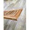 Elegance Plyquet Unfinished Acacia Wood Floor Vent Register, Flush Mount