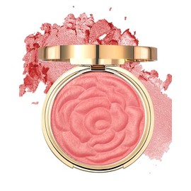 Rubor rosa dulce para mejillas, rubor en polvo sedoso mezclable, natural, ligero, paleta de rubor que brilla de larga duración, rubor facial con refle
