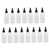 Mikinona Hair Dye Container 15pcs 100ml Plastic Bottles Curly Hair