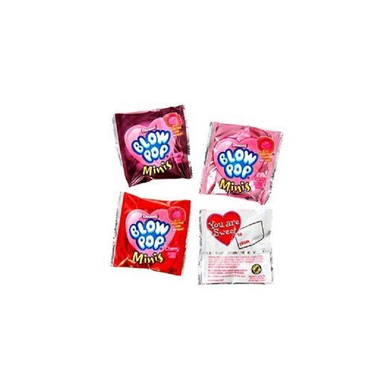 Charms Valentine Blow Pop Minis Snack Size Packs: 30-Piece Bag